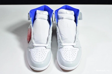 BLUE ZOOM 1 HIGH JORDAN RETRO RACER WHITE - 0818